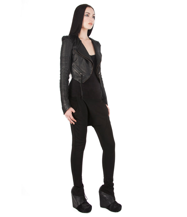 ribbed crop jacket